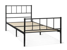 Load image into Gallery viewer, Keira Single Metal Bed Frame - Black