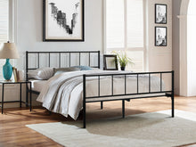 Load image into Gallery viewer, Keira Double Metal Bed Frame - Black