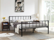 Load image into Gallery viewer, Keira Queen Metal Bed Frame - Black