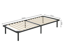 Load image into Gallery viewer, Graham Single Metal Bed Frame - Black
