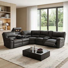 Load image into Gallery viewer, Kingston Electric Recliner Corner Sofa - Black