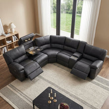 Load image into Gallery viewer, Kingston Electric Recliner Corner Sofa - Black