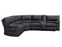 Load image into Gallery viewer, Kingston Electric Recliner Corner Sofa - Black