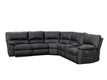 Load image into Gallery viewer, Kingston Electric Recliner Corner Sofa - Black