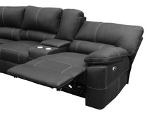Load image into Gallery viewer, Kingston Electric Recliner Corner Sofa - Black