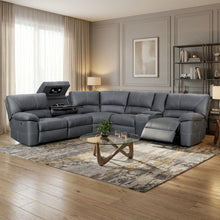 Load image into Gallery viewer, Kingston Electric Recliner Corner Sofa - Grey