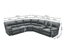 Load image into Gallery viewer, Kingston Electric Recliner Corner Sofa - Grey