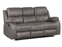 Load image into Gallery viewer, Wilson Manual 3 Seater Recliner Sofa - Brown