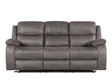Load image into Gallery viewer, Wilson Manual 3 Seater Recliner Sofa - Brown