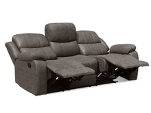 Load image into Gallery viewer, Wilson Manual 3 Seater Recliner Sofa - Brown