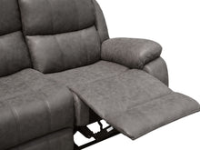 Load image into Gallery viewer, Wilson Manual 3 Seater Recliner Sofa - Brown