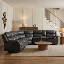 Load image into Gallery viewer, Mandan Electric Recliner Corner Sofa - Black