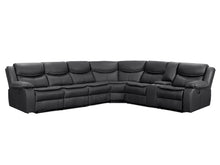 Load image into Gallery viewer, Mandan Electric Recliner Corner Sofa - Black