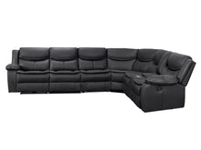 Load image into Gallery viewer, Mandan Electric Recliner Corner Sofa - Black