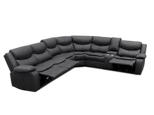 Load image into Gallery viewer, Mandan Electric Recliner Corner Sofa - Black