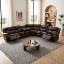 Load image into Gallery viewer, Mandan Manual Recliner Corner Sofa - Brown