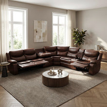 Load image into Gallery viewer, Mandan Manual Recliner Corner Sofa - Brown