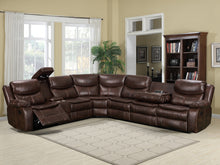 Load image into Gallery viewer, Mandan Manual Recliner Corner Sofa - Brown