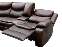 Load image into Gallery viewer, Mandan Manual Recliner Corner Sofa - Brown
