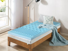 Load image into Gallery viewer, Betalife Zonelux 5 Zone Gel Memory Foam Mattress Topper - Single
