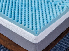 Load image into Gallery viewer, Betalife Zonelux 5 Zone Gel Memory Foam Mattress Topper - Single
