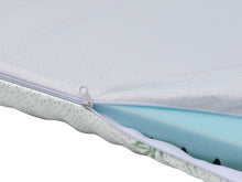 Load image into Gallery viewer, Zonelux 5 Zone Gel Memory Foam Mattress Topper - King Single