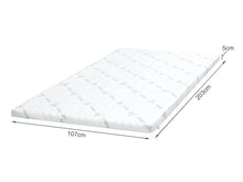 Load image into Gallery viewer, Zonelux 5 Zone Gel Memory Foam Mattress Topper - King Single