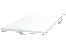 Load image into Gallery viewer, Zonelux 5 Zone Gel Memory Foam Mattress Topper - Double