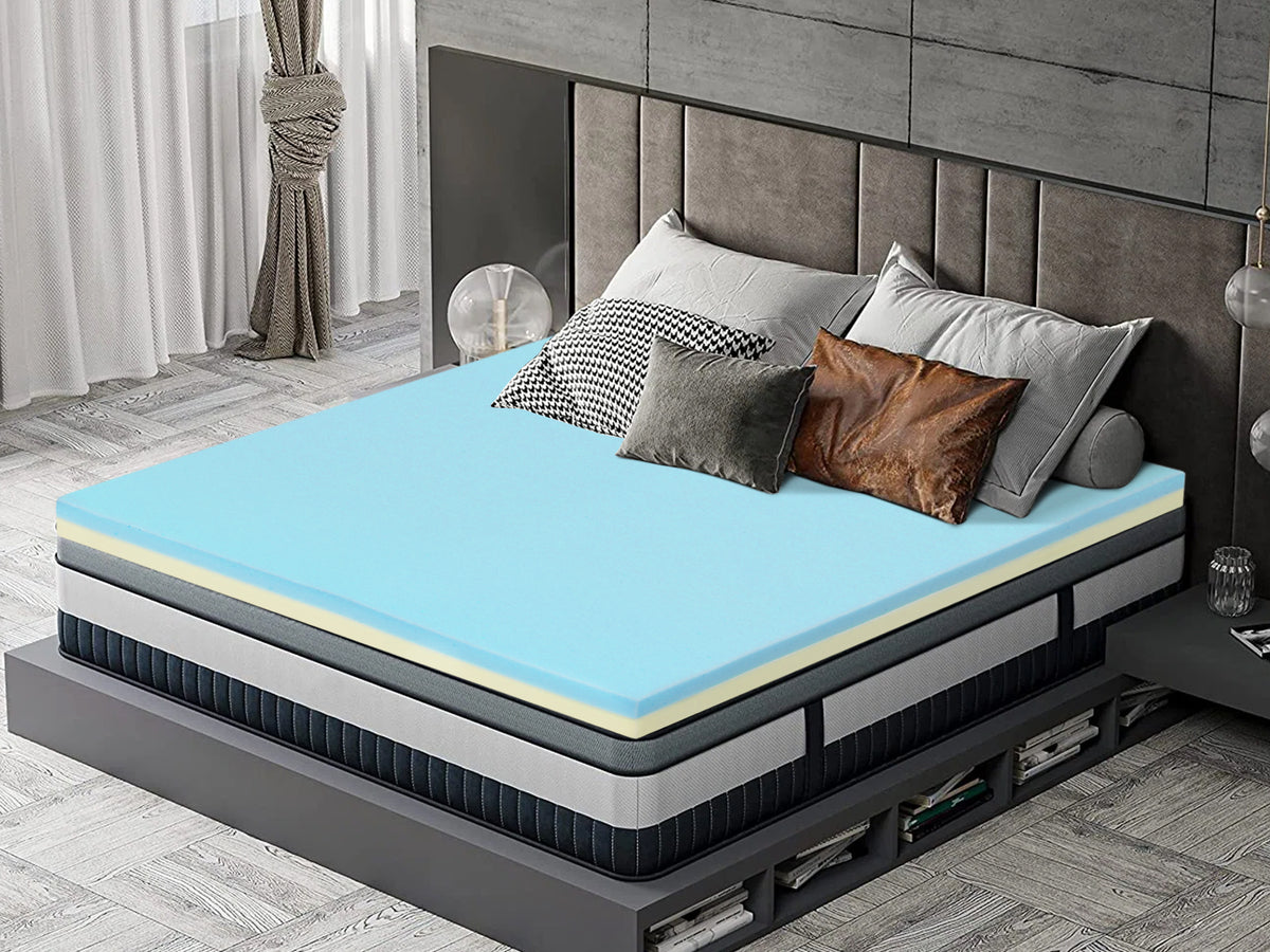 Dream Dual Sided Memory Foam Mattress Topper Super King