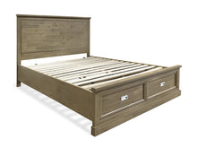 Load image into Gallery viewer, Hadley Solid Wood Queen Bed Frame with Storage - Emerland Grey