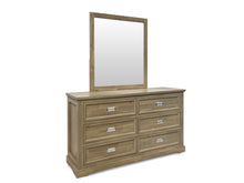 Load image into Gallery viewer, Hadley Solid Wood 6 Drawer Dresser with Mirror - Emerland Grey
