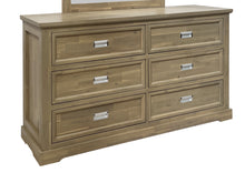 Load image into Gallery viewer, Hadley Solid Wood 6 Drawer Dresser with Mirror - Emerland Grey