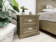 Load image into Gallery viewer, Hadley Solid Wood Bedside Table - Emerland Grey