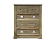 Load image into Gallery viewer, Hadley Solid Wood 5 Drawer Tallboy - Emerland Grey