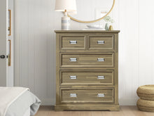 Load image into Gallery viewer, Hadley Solid Wood 5 Drawer Tallboy - Emerland Grey