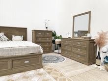 Load image into Gallery viewer, Hadley Solid Wood 5 Drawer Tallboy - Emerland Grey