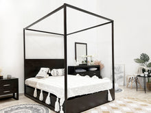 Load image into Gallery viewer, Cabos Solid Wood Queen Bed Frame - Mocha