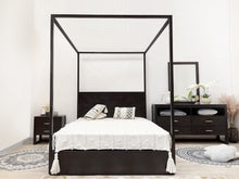 Load image into Gallery viewer, Cabos Solid Wood Queen Bed Frame - Mocha
