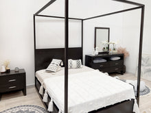 Load image into Gallery viewer, Cabos Solid Wood Queen Bed Frame - Mocha