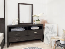 Load image into Gallery viewer, Cabos Solid Wood 4 Drawer Dresser with Mirror - Mocha