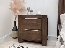 Load image into Gallery viewer, Jarvis Solid Wood Bedside Table - Caramel