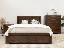 Load image into Gallery viewer, Jarvis Solid Wood 5 Drawer Tallboy - Caramel