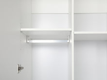Load image into Gallery viewer, Tongass 2 Door Wardrobe with 3 Drawers - White