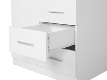 Load image into Gallery viewer, Tongass 2 Door Wardrobe with 3 Drawers - White