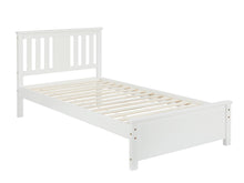 Load image into Gallery viewer, Castor Single Wooden Bed Frame - White