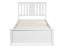 Load image into Gallery viewer, Castor Single Wooden Bed Frame - White