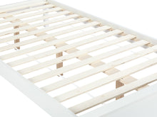 Load image into Gallery viewer, Castor King Single Wooden Bed Frame - White