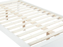 Load image into Gallery viewer, Castor King Single Wooden Bed Frame - White