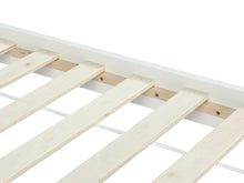 Load image into Gallery viewer, Castor Double Wooden Bed Frame - White