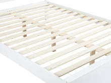 Load image into Gallery viewer, Castor Double Wooden Bed Frame - White